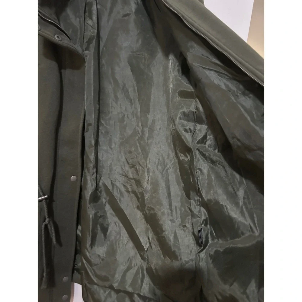 Ambiance Olive Green Anorak Military Style Jacket‎ Womens 1XL Drawstring